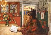 Carl Larsson Karin,Reading china oil painting artist